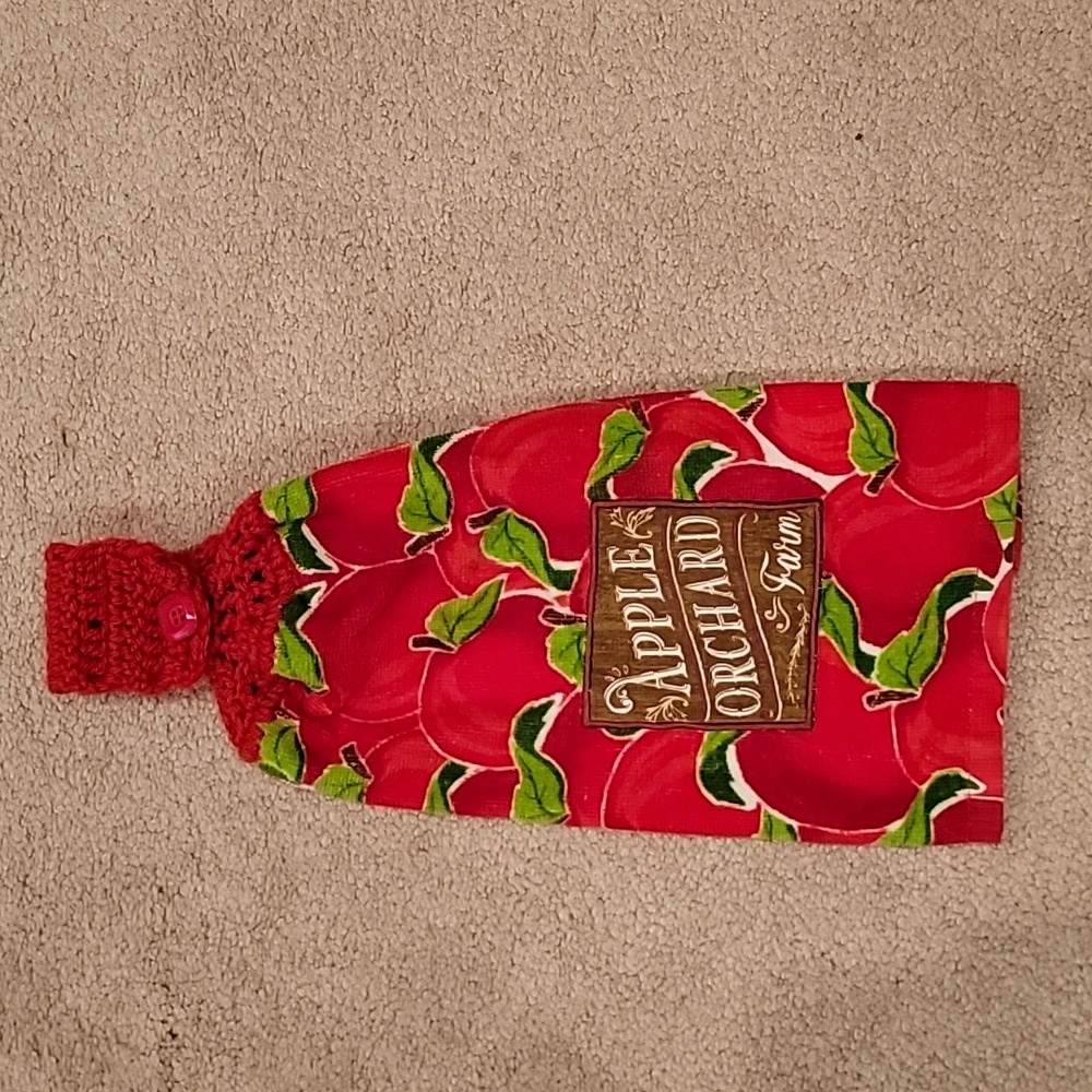 Handmade Hanging Towel - Apple Orchard